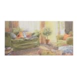 Frances Shearing - Watercolour - Living room scene