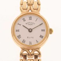 Rotary - Lady's Elite 9ct gold cocktail watch
