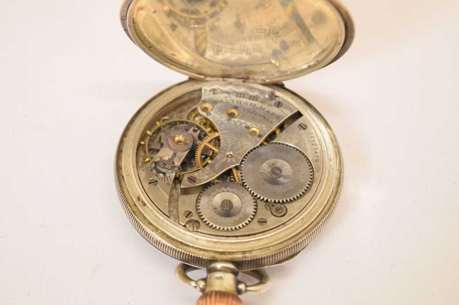 American Waltham Watch Co. - Top wind silver cased pocket watch - Image 15 of 15