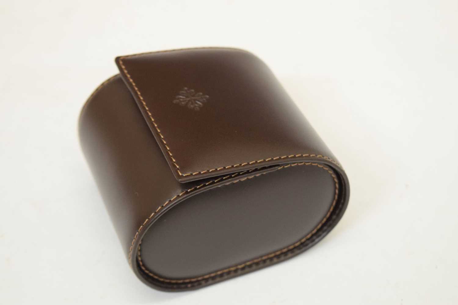 Patek Philippe - Brown leather watch travel case - Image 5 of 8