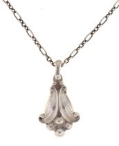 Georg Jensen Heritage silver pendant on chain