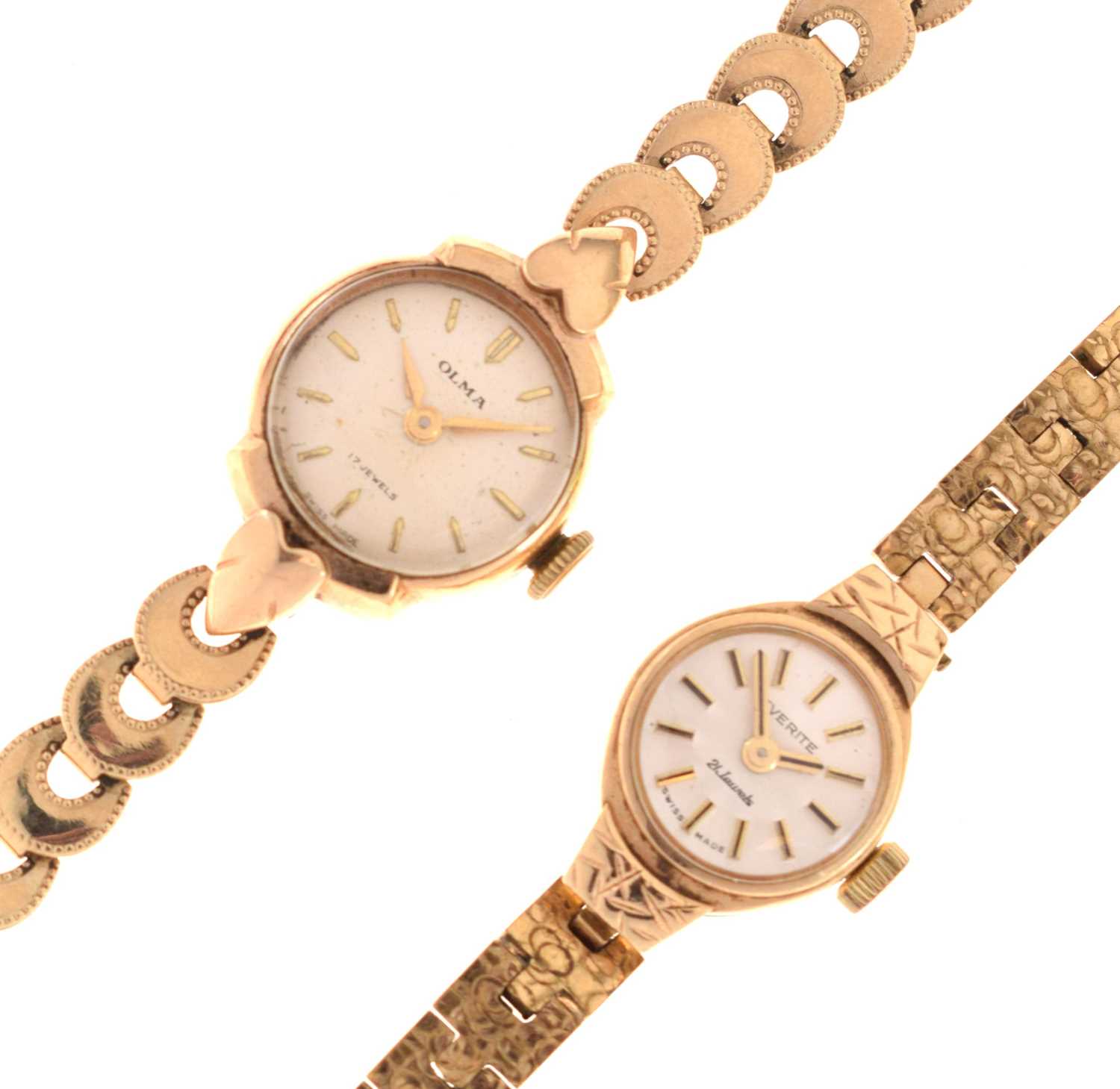 Olma - Lady's 9ct gold cocktail watch