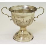 Edward VII silver twin-handled trophy cup