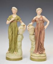 Pair of Royal Dux porcelain figures