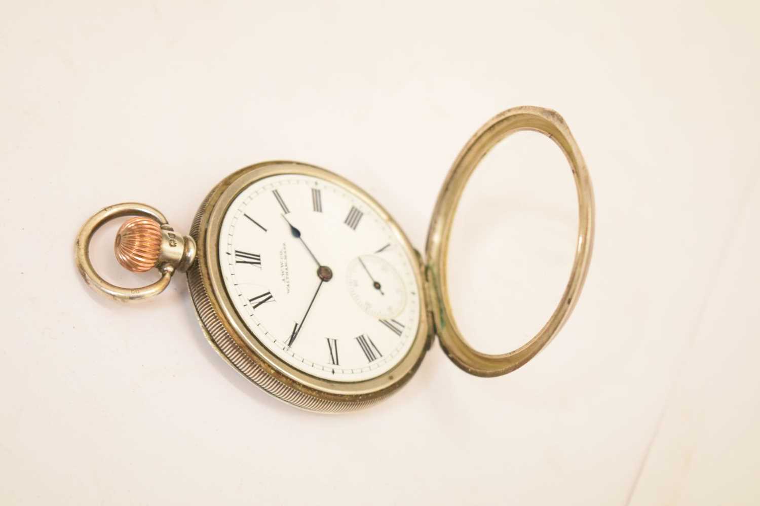 American Waltham Watch Co. - Top wind silver cased pocket watch - Image 13 of 15