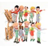 Pelham Puppets - Group of ten puppets