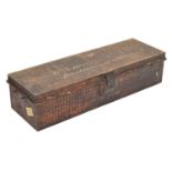 Tinplate military box to G A Hervey