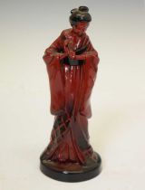 Doulton flambé figure