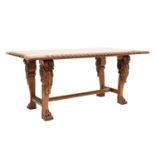 Indian carved hardwood table