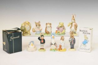 Group of Beswick 'Beatrix Potter' and Royal Doulton 'Bunnykins'