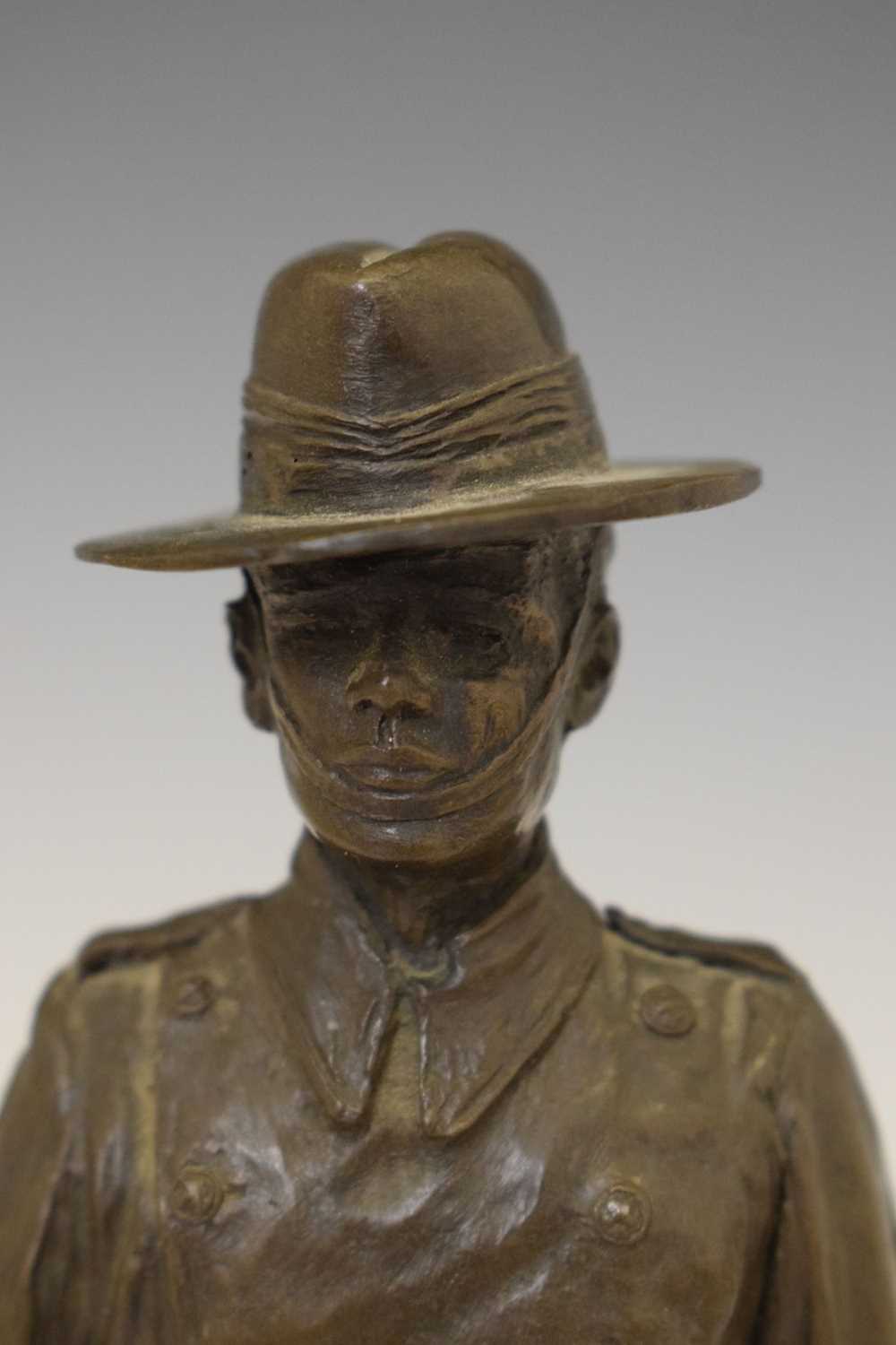 Resin figure of an Australian soldier with a rifle - Image 2 of 5