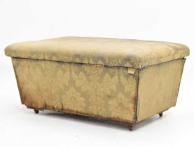 Fabric covered ottoman