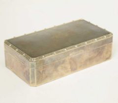 George VI silver tabletop box