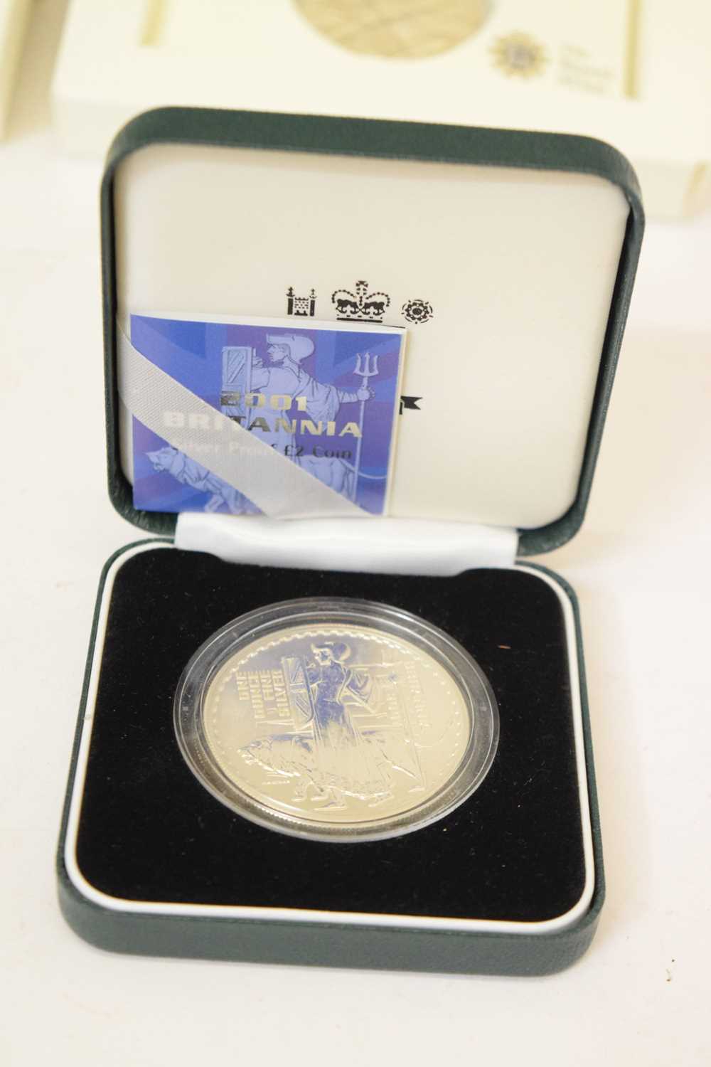 Eight Queen Elizabeth II silver Britannia coins - Image 9 of 11
