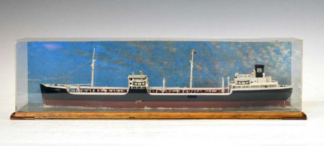 Scale model of Standard Oil Company's cargo vessel/ tanker J.L. Hanna