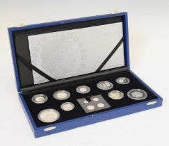 Royal Mint limited edition silver proof 'The Queen's 80th Birthday Collection' fourteen coin set 200
