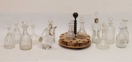 Quantity of decanters and stand