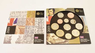 Royal Mint limited edition UK Proof Coin Set, 2009, with Kew Gardens 2009 50p Coin