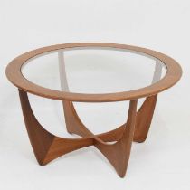 Attributed to G-Plan - 'Astro' type teak circular coffee table