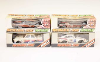 Scalextric Rally - Four boxed slot cars