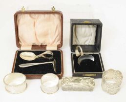 Quantity of silver items, etc