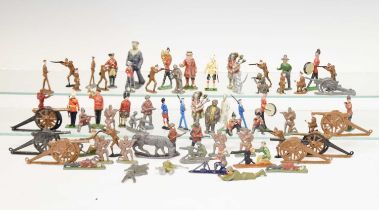 Quantity of hand-painted pressed lead First World War figures