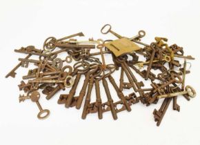 Quantity of old iron and steel keys