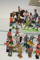 Mixed quantity of Britains and other hand-painted metal figures