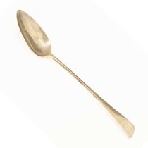 George III silver basting spoon, sponsors mark of Peter, Anne and William Bateman