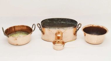 Large copper two-handled vessel