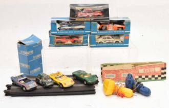 Scalextric - Quantity of slot cars and accessories