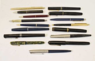 Collection of vintage fountain and other pens