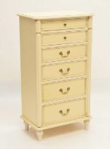 Laura Ashley - Tall chest of six graduated drawers