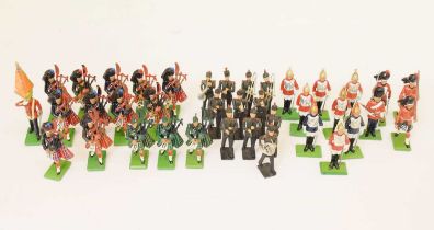 Britains - Quantity of hand-painted metal military figures