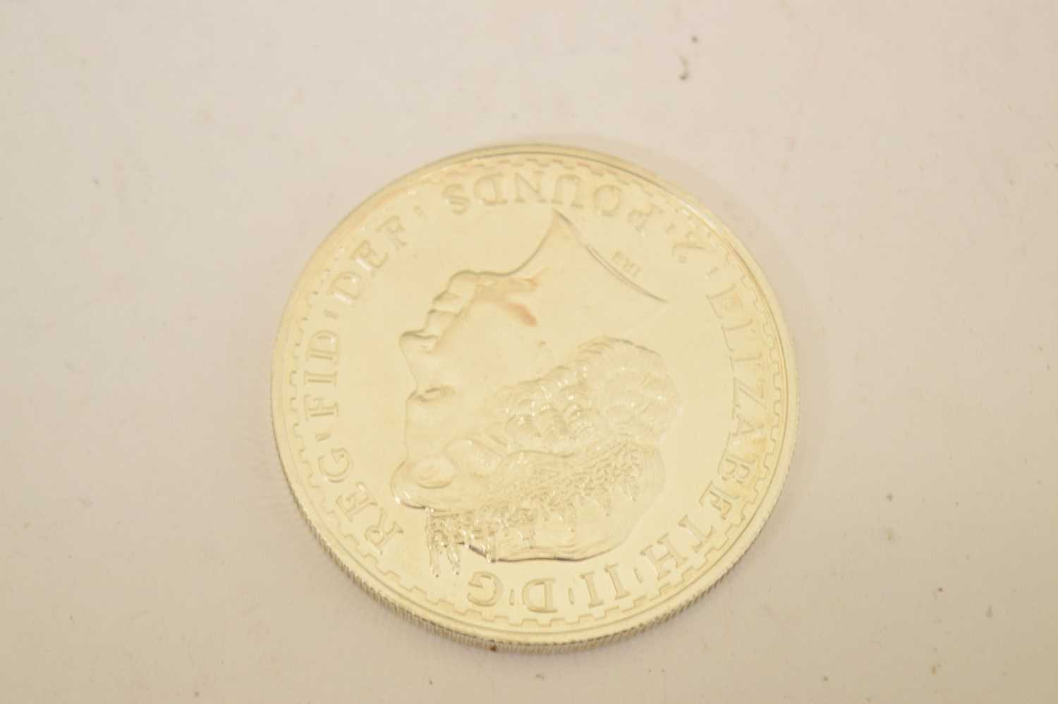 Eight Queen Elizabeth II silver Britannia coins - Image 7 of 11