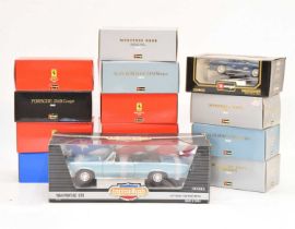 Quantity of boxed Burago diecast model vehicles