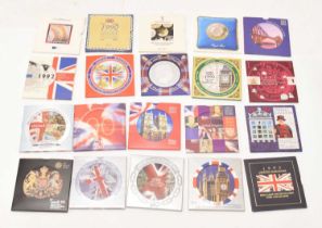 Thirty Royal Mint uncirculated coin collection year packs