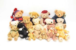 Collection of Harrods year teddy bears and other teddy bears