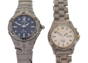 Seiko - Two gentleman's Kinetic wristwatches