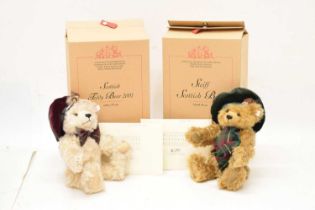 Steiff - Two Scottish teddy bears