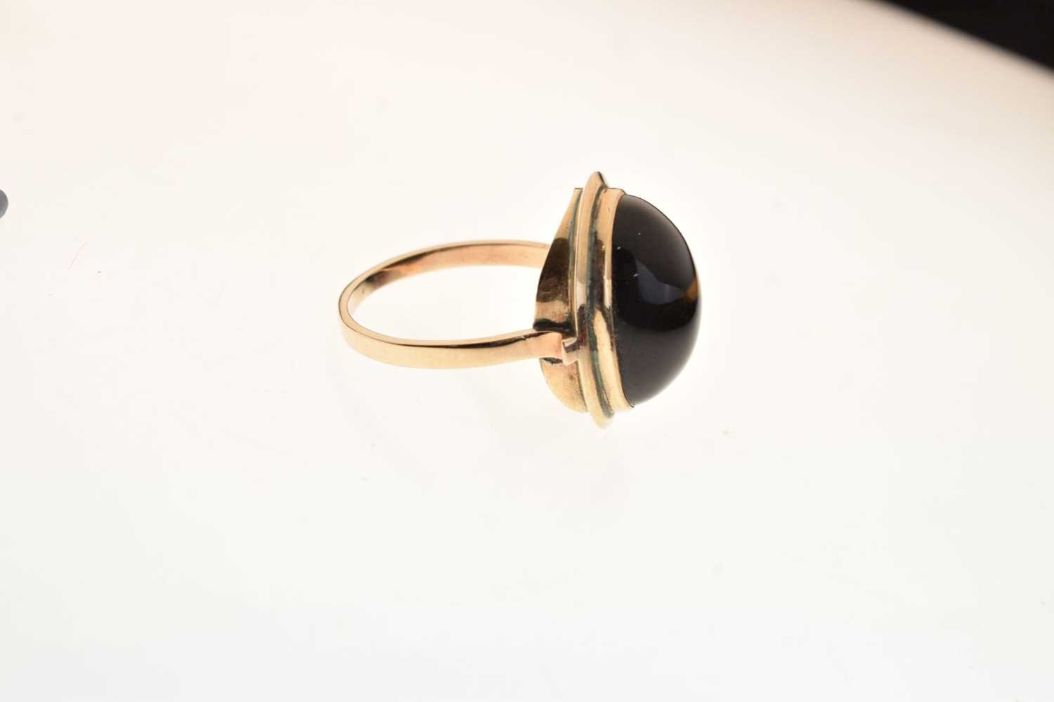 Tigers eye cabochon ring - Image 4 of 6