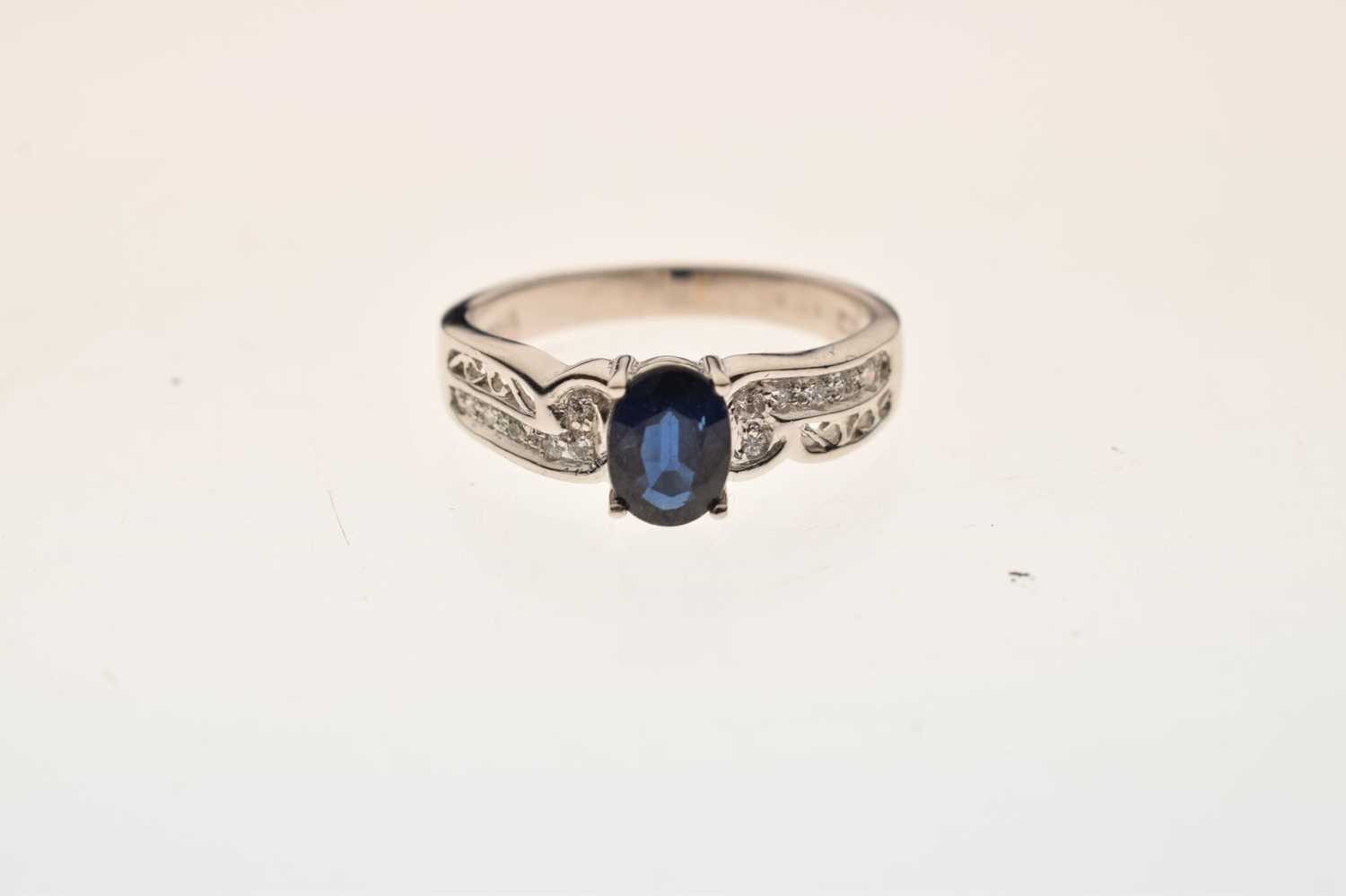 Sapphire and diamond dress ring - Image 8 of 9