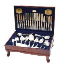 Viners eight person traditional bead pattern canteen of cutlery