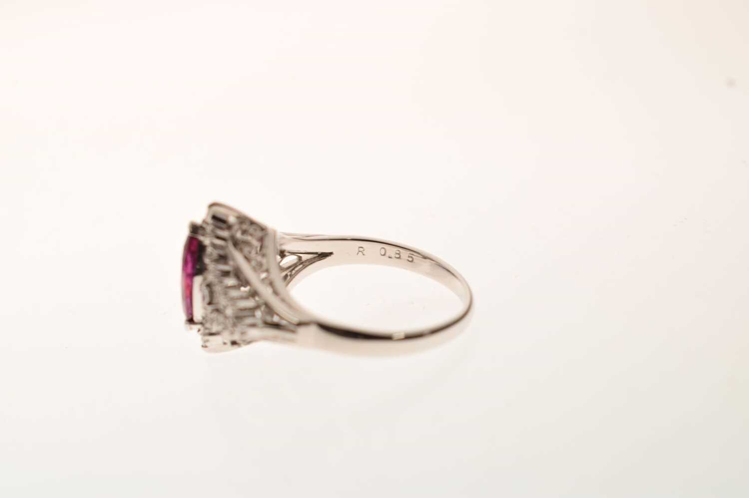Ruby and diamond cluster dress ring - Image 6 of 11