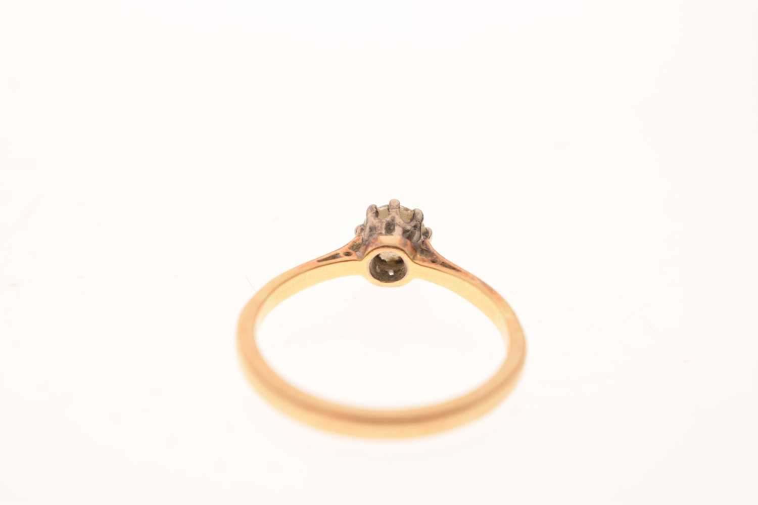 Single stone diamond ring - Image 3 of 6