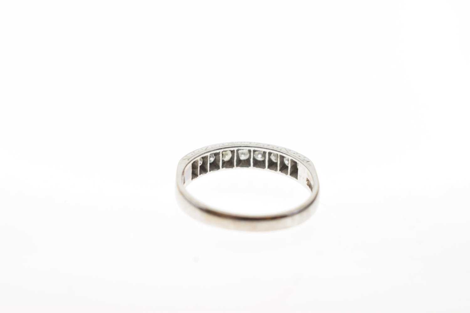 Diamond set half eternity ring - Image 4 of 6