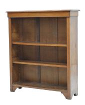 Victorian mahogany open bookcase