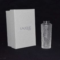 Lalique 'Sylphide' bud vase, boxed