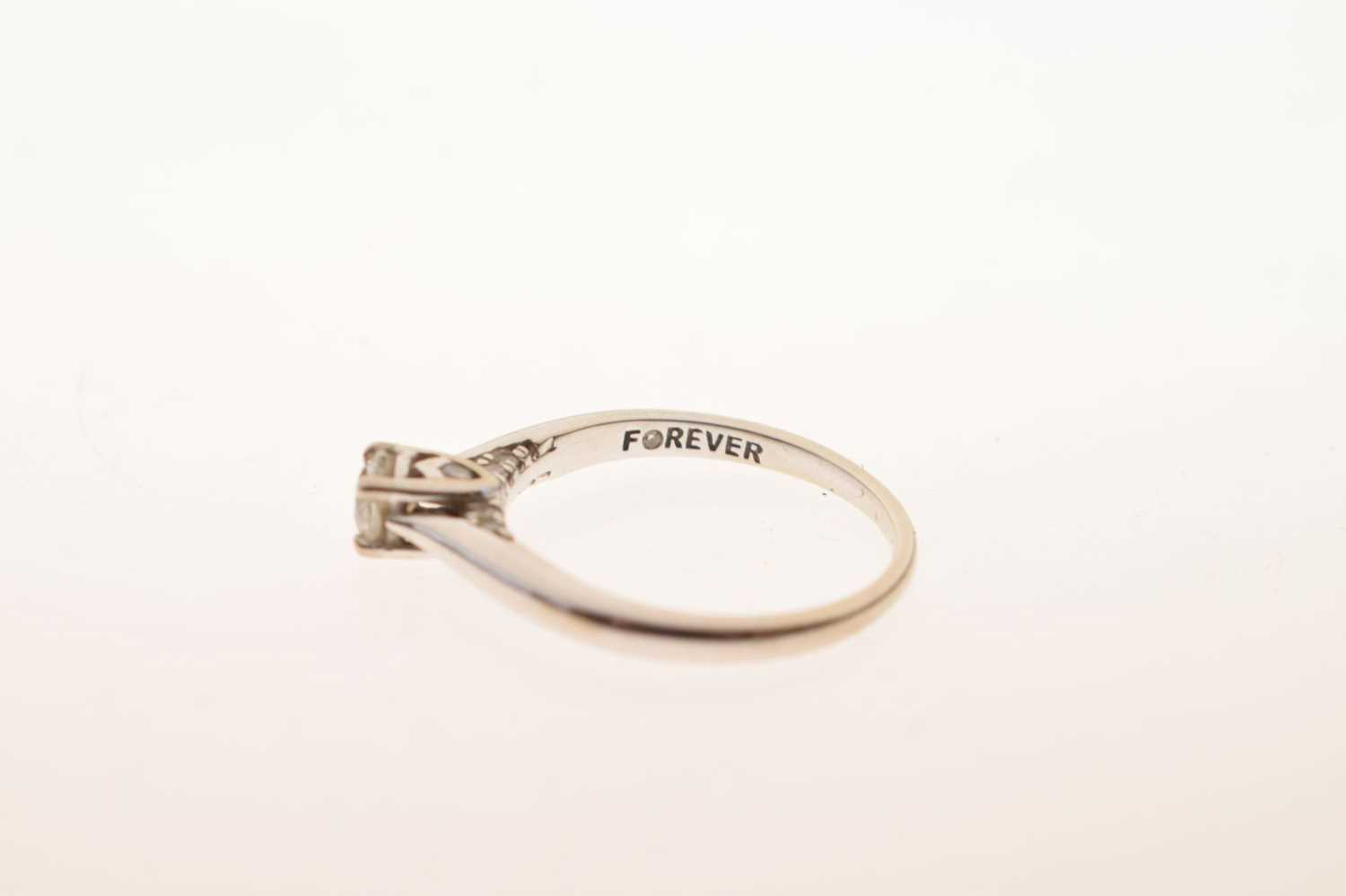 'Forever Diamond' single stone 18ct white gold ring - Image 6 of 9