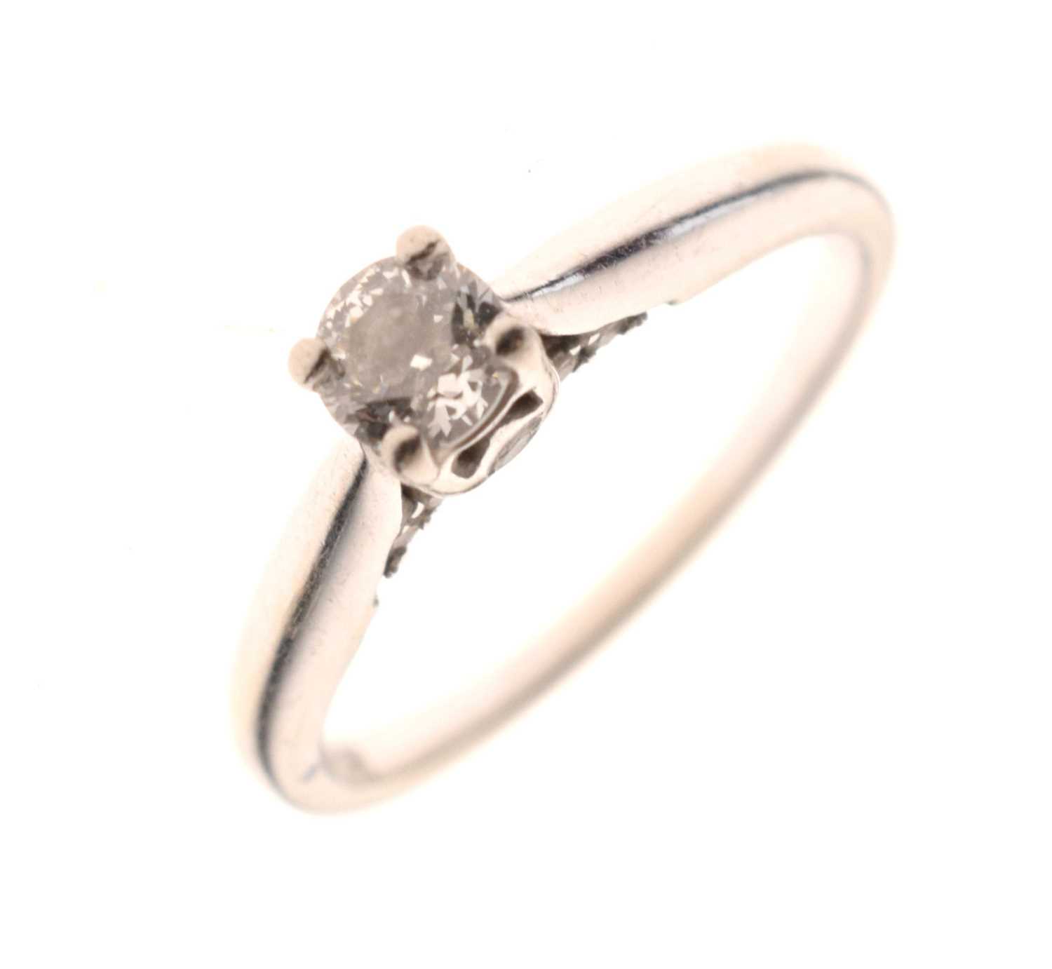 'Forever Diamond' single stone 18ct white gold ring